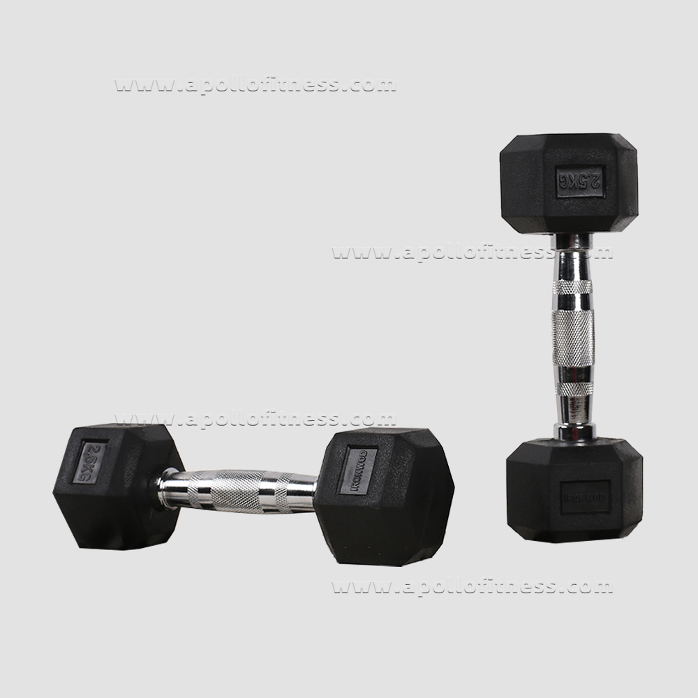 Rubber Hex Dumbbell