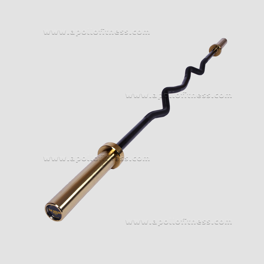 Black gold large curved bar